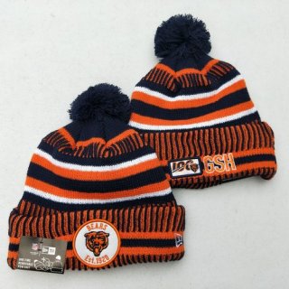 Bears Fresh Logo Orange 100th Season Pom Knit Hat YD