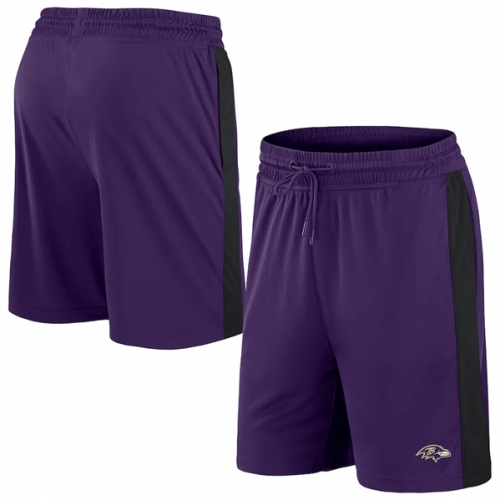 Men's Baltimore Ravens Purple Performance Shorts