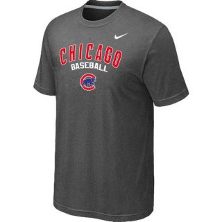 Nike MLB Chicago Cubs 2014 Home Practice T-Shirt - Dark Grey