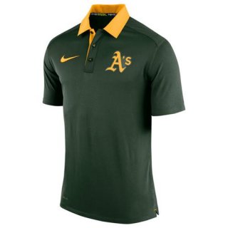 Men's Oakland Athletics Nike Green Authentic Collection Dri-FIT Elite Polo