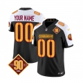Men's Washington Commanders Active Player Custom Black/White 2023 F.U.S.E. 90th Anniversary Vapor Limited Stitched Football Jersey