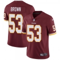 Men's Washington Redskins #53 Zach Brown Burgundy Red Vapor Untouchable Limited Stitched NFL Jersey