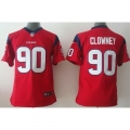 Nike Texans #90 Jadeveon Clowney Red Alternate Youth Stitched NFL Elite Jersey