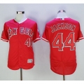 Angels of Anaheim #44 Reggie Jackson Red Flexbase Authentic Collection Stitched MLB Jersey