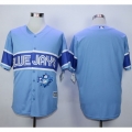 Blue Jays Blank Light Blue Exclusive New Cool Base Stitched MLB Jersey