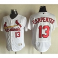 Cardinals #13 Matt Carpenter White Flexbase Authentic Collection Stitched MLB Jersey