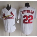 Cardinals #22 Jason Heyward White New Cool Base Stitched MLB Jersey