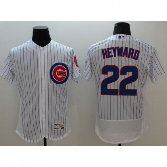 Cubs #22 Jason Heyward White Flexbase Authentic Collection Stitched MLB Jersey
