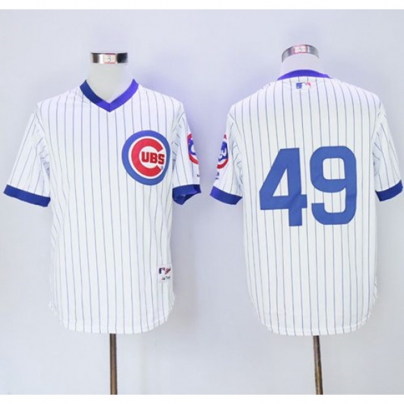Cubs #49 Jake Arrieta White 1988 Turn Back The Clock Stitched MLB Jersey