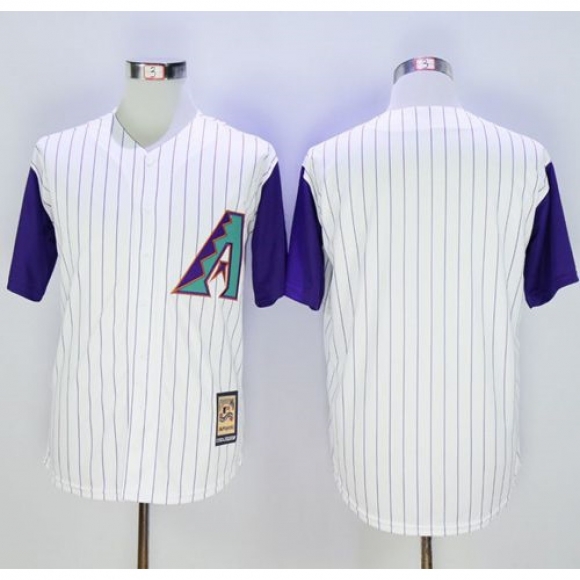 Diamondbacks Blank White Hall Of Fame Cool Base Stitched MLB Jersey