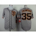 Giants #35 Brandon Crawford Grey Road 2 Cool Base Stitched MLB jerseys