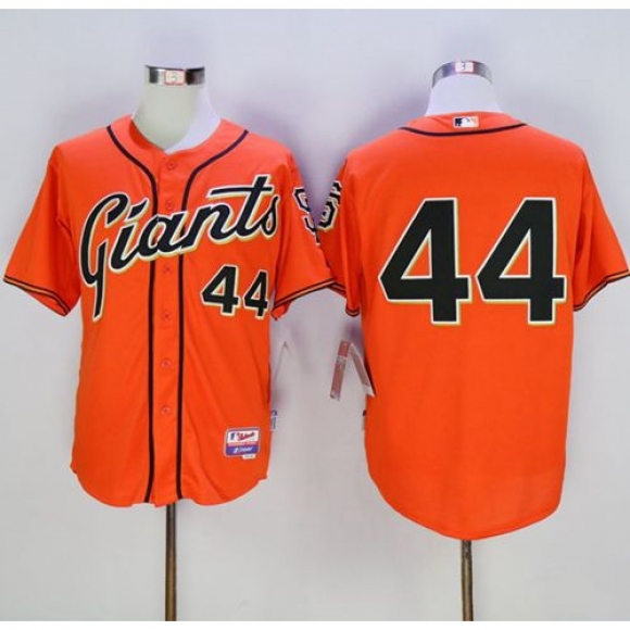 Giants #44 Willie McCovey Orange Cool Base Stitched MLB Jersey