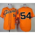 Giants #54 Sergio Romo Orange Cool Base Stitched MLB Jersey