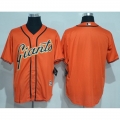 Giants Blank Orange New Cool Base Alternate Stitched MLB Jersey