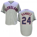 indians #24 Manny Ramirez Grey New Cool Base Stitched MLB Jersey