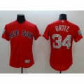 Men's Boston Red Sox #34 David Ortiz White 2018 Spring Training Flexbase Stitched MLB Jersey