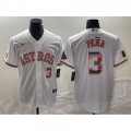 Men's Houston Astros #3 Jeremy Pena White Mexico Cool Base Stitched Baseball Jersey