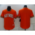 Men's Houston Astros Blank Orange Cool Base Stitched Jersey