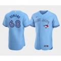 Men's Toronto Blue Jays #68 Jordan Romano Blue Flex Base Stitched Baseball Jersey