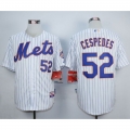 Mets #52 Yoenis Cespedes White Home Cool Base Stitched MLB Jersey