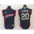 National League #20 Pete Alonso Navy 2019 MLB All-Star Game Workout Jersey