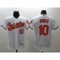 Orioles #10 Adam Jones White Flexbase Authentic Collection Stitched MLB Jersey
