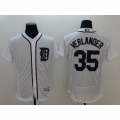 Tigers #35 Justin Verlander White Flexbase Authentic Collection Stitched MLB Jersey