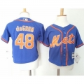 Toddler Mets #48 Jacob DeGrom Blue Alternate Home Cool Base Stitched MLB Jersey