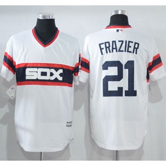 White Sox #21 Todd Frazier White New Cool Base Alternate Home Stitched MLB Jersey