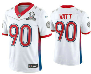 Men's Pittsburgh Steelers #90 TJ Watt White 2022 Pro Bowl Vapor Untouchable Stitched Limited Jersey