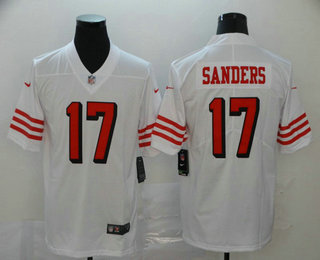 Men's San Francisco 49ers #17 Emmanuel Sanders White New 2018 Color Rush Vapor Untouchable Limited Jersey