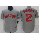 Men's Boston Red Sox #2 Xander Bogaerts Grey New Cool Base Stitched Nike Jersey