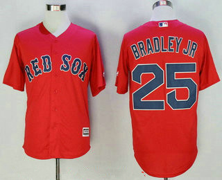 Men's Boston Red Sox #25 Jackie Bradley Jr. Red Stitched 2015 MLB Cool Base Jersey