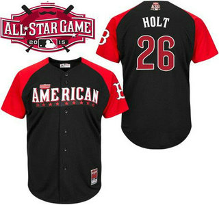 American League Boston Red Sox #26 Brock Holt Black 2015 All-Star Game Player Jersey