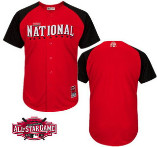 National League Blank 2015 MLB All-Star Red Jersey