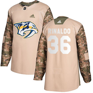 Adidas #36 Zac Rinaldo Nashville Predators Men's Authentic Veterans Day Practice Camo Jersey