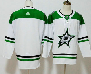 Men's Dallas Stars Blank White 2017-2018 Hockey Stitched NHL Jersey