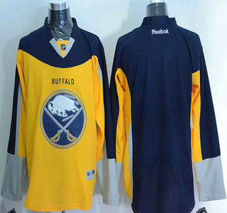 Men's Buffalo Sabres Blank Reebok Gold Alternate Premier Jersey