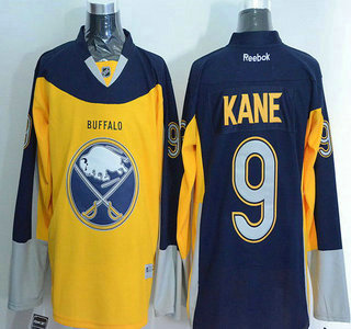 Men's Buffalo Sabres #9 Evander Kane Reebok Gold Alternate Premier Jersey