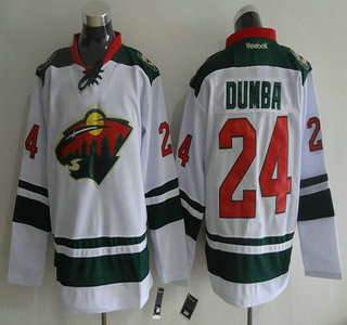 Minnesota Wild #24 Matt Dumba Reebok White Away Premier Hockey Jersey