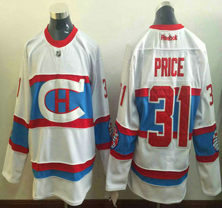 Montreal Canadiens #31 Carey Price Reebok White 2016 Winter Classic Premier Jersey