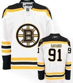 Boston Bruins #91 Marc Savard White Jersey