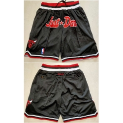 Men Chicago Bulls Black Mitchell Ness Shorts