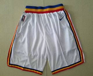 Men's Golden State Warriors White Hardwood Classics Soul Swingman Throwback Shorts