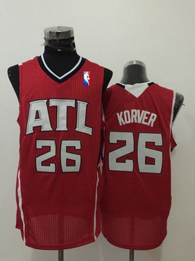 Men's Atlanta Hawks #26 Kyle Korver Red Swingman Jersey