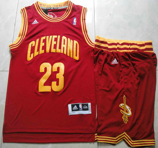 Cleveland Cavaliers #23 LeBron James Red Revolution 30 Swingman Jersey Short Suits