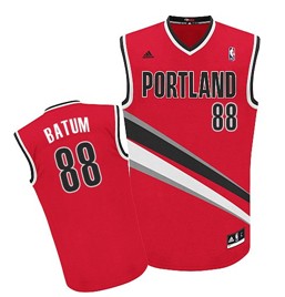 Portland Trail Blazers #88 Nicolas Batum Red Swingman Jersey