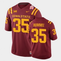 Men Iowa State Cyclones #35 Jake Hummel 2021 Fiesta Bowl Cardinal College Football Jersey