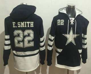 Men's Dallas Cowboys #22 Emmitt Smith 2016 Navy Blue Team Color Stitched NFL Hoodie