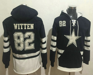 Men's Dallas Cowboys #82 Jason Witten 2016 Navy Blue Team Color Stitched NFL Hoodie